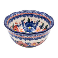 Clayre &amp; Eef | Kom Wit Blauw &oslash; 13x7 cm | 6CEBO0269