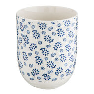 Clayre &amp; Eef | Servies Mok Blauw &oslash; 6x8 cm / 100 ml | 6CEMU0022