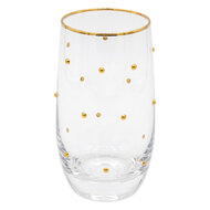 Clayre &amp; Eef | Waterglas Transparant &oslash; 6x13 cm / 300 ml | 6GL5521