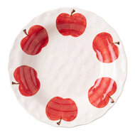 Clayre &amp; Eef | Kom Wit Rood &oslash; 22x4 cm | 6CEBO0266