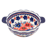 Clayre &amp; Eef | Kom Wit Blauw 24x20x9 cm | 6CEBO0268