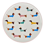 Clayre &amp; Eef | Servies Ontbijtbord Wit &oslash; 21x2 cm | 6CEDP0132