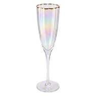 Clayre &amp; Eef | Champagneglas Transparant &oslash; 6x25 cm / 200 ml | 6GL5535