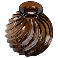 Clayre &amp; Eef | Vazen Glas Bruin &oslash; 19x21 cm | 6GL5504S