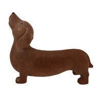 Clayre &amp; Eef | Decoratie Hond Bruin 40x14x33 cm | 6MG0176