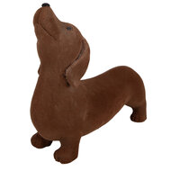 Clayre &amp; Eef | Decoratie Hond Bruin 40x14x33 cm | 6MG0176