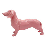Clayre &amp; Eef | Decoratie Hond Roze 32x9x20 cm | 6PR6412