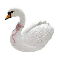 Clayre &amp; Eef | Decoratie Zwaan Wit Roze 24x13x20 cm | 6PR6420
