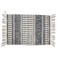 Clayre &amp; Eef | Vloermat Beige Blauw 60x90 cm | KT081.009