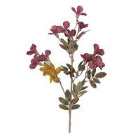 Clayre &amp; Eef | Decoratie tak met bloemen Rood 100 cm | 5PL0311R