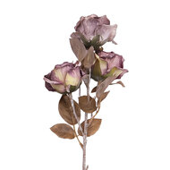 Clayre &amp; Eef | Decoratie tak met bloemen Paars 83 cm | 5PL0375LPA