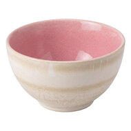 Clayre &amp; Eef | Soepkom Beige Roze &oslash; 12x6 cm / 300 ml | 6CEBO0227