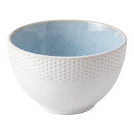 Clayre &amp; Eef | Soepkom Wit Blauw &oslash; 11x6 cm / 250 ml | 6CEBO0229