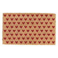 Clayre &amp; Eef | Deurmat Binnen Bruin Rood 75x45x1 cm | MC282