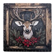 Clayre &amp; Eef | Onderzetter Bruin 11x11x1 cm | 6CE2492