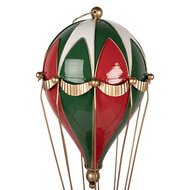 Clayre &amp; Eef | Decoratie luchtballon Rood Groen &oslash; 28x66 cm | 5Y1456