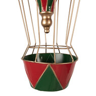 Clayre &amp; Eef | Decoratie luchtballon Rood Groen &oslash; 28x66 cm | 5Y1456