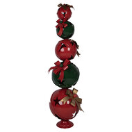 Clayre &amp; Eef | Decoratie Kerstbal Rood Groen 53x44x135 cm | 5Y1459