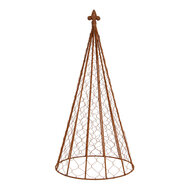Clayre &amp; Eef | Decoratie Kegel (set van 3) Bruin &oslash; 30x62 / &oslash; 25x51 / &oslash; 20x41 cm | 5Y1466