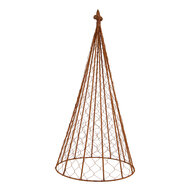Clayre &amp; Eef | Decoratie Kegel (set van 3) Bruin &oslash; 30x62 / &oslash; 25x51 / &oslash; 20x41 cm | 5Y1466