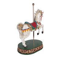 Clayre &amp; Eef | Decoratie Paard Wit Rood 30x19x40 cm | 6PR6132