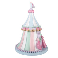 Clayre &amp; Eef | Decoratie Huis Roze Blauw &oslash; 20x29 cm | 6PR6247