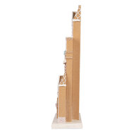 Clayre &amp; Eef | Decoratie Huis Bruin Groen 26x10x40 cm | 6PR6348
