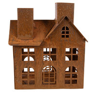 Clayre &amp; Eef | Decoratie Huis Bruin 11x19x21 cm | 6Y6105