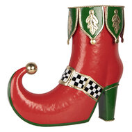 Clayre &amp; Eef | Decoratie Laars Rood Groen 41x16x39 cm | 6Y6218