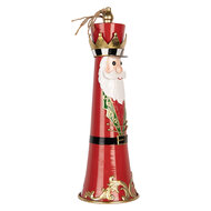 Clayre &amp; Eef | Bel Decoratief Rood Wit &oslash; 16x47 cm | 6Y6220