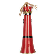 Clayre &amp; Eef | Bel Decoratief Rood Wit &oslash; 16x47 cm | 6Y6220