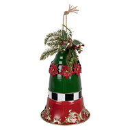 Clayre &amp; Eef | Bel Decoratief Rood Groen &oslash; 24x36 cm | 6Y6221