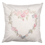 Clayre &amp; Eef | Kussen gevuld Beige Roze 45x45x4 cm | SLF22V