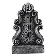 Clayre &amp; Eef | Decoratie Grafsteen Halloween Grijs 27x4x43 cm | 66934