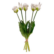 Clayre &amp; Eef | Kunstbloem bos Wit Groen 42 cm | 6PL0430W