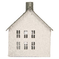Clayre &amp; Eef | Decoratie Huis Wit Groen 12x7x15 cm | 6Y6066