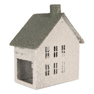 Clayre &amp; Eef | Decoratie Huis Wit Groen 12x7x15 cm | 6Y6066