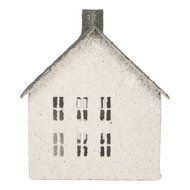 Clayre &amp; Eef | Decoratie Huis Wit Groen 12x7x15 cm | 6Y6066