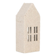 Clayre &amp; Eef | Decoratie Huis Wit Groen 5x4x11 cm | 6Y6074