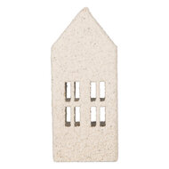 Clayre &amp; Eef | Decoratie Huis Wit Groen 5x4x11 cm | 6Y6074