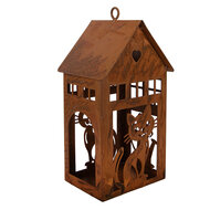 Clayre &amp; Eef | Decoratie Huis Bruin 10x11x20 cm | 6Y6082