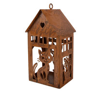 Clayre &amp; Eef | Decoratie Huis Bruin 10x11x20 cm | 6Y6082