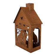 Clayre &amp; Eef | Decoratie Huis Bruin 17x10x28 cm | 6Y6084