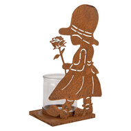 Clayre &amp; Eef | Theelichthouder Bruin 18x13x31 cm | 6Y6097