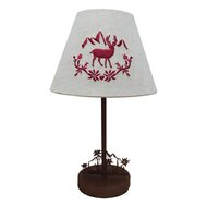 Clayre &amp; Eef | Tafellamp Bruin Beige 20x20x34 cm E14/max 1x40W | 6LMC0114
