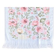 Clayre &amp; Eef | Gastendoekje Wit Roze 40x66 cm | CTSRB