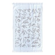 Clayre &amp; Eef | Gastendoekje Wit Groen 40x66 cm | CT043