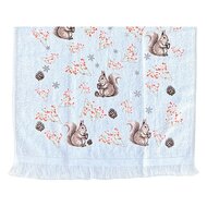 Clayre &amp; Eef | Gastendoekje Wit Bruin 40x66 cm | CTTST