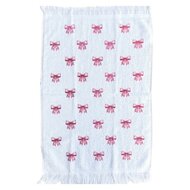 Clayre &amp; Eef | Gastendoekje Wit Roze 40x66 cm | CT040