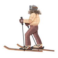 Clayre &amp; Eef | Decoratie Ski&euml;r Bruin Beige 31x3x27 cm | 6H2498